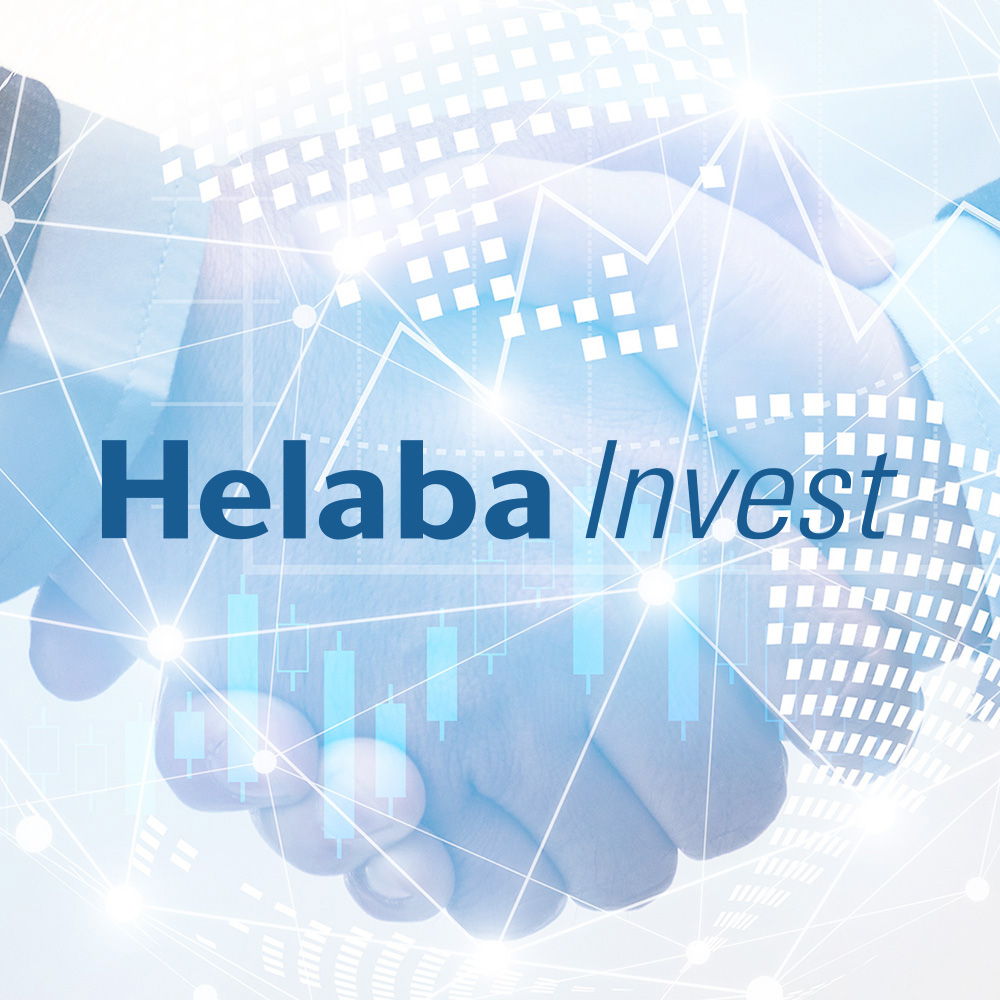 Handshake mit Polygone und Logo von Helaba Invest